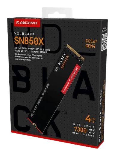 WD_BLACK SN850X 4TB NVMe Gaming SSD